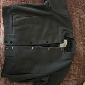 Hollister gray felt bomber jacket. Never been worn.